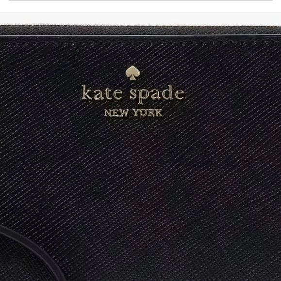 Kate Spade | Lucy L-Zip Wristlet | Black | Small - Picture 3 of 9